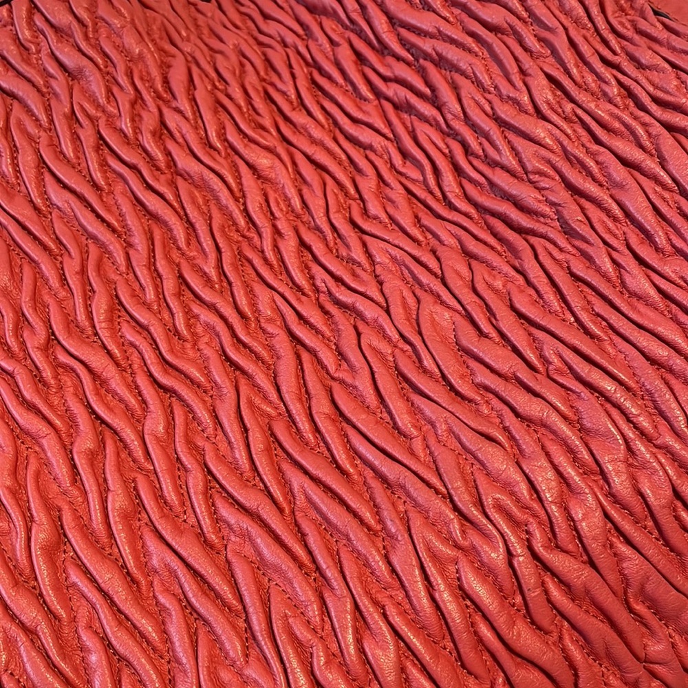 COACH Large Madison Phoebe Twisted Gathered Leather Shoulder Bag - Picture 9 of 11